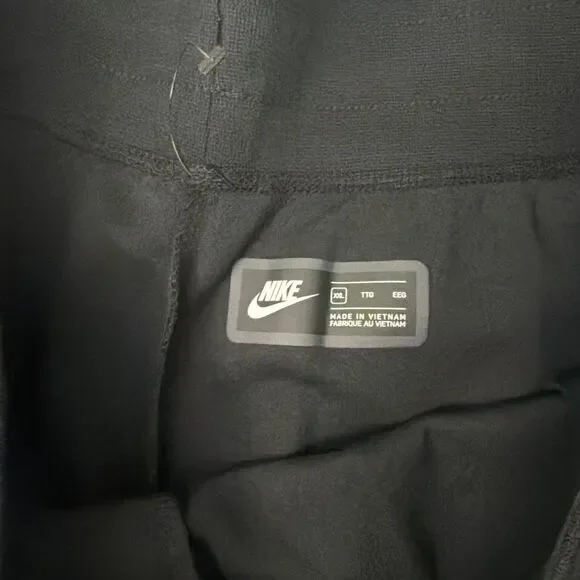 Nike Men's Loose Fit Sweatpants 2XL Straight Leg Black Drawstring Joggers NWT